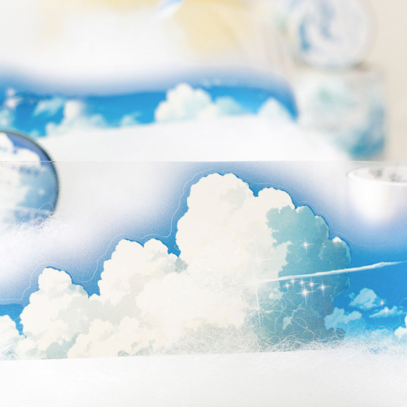 0530 Clouds PET tape *pre-cut -5CM*2M