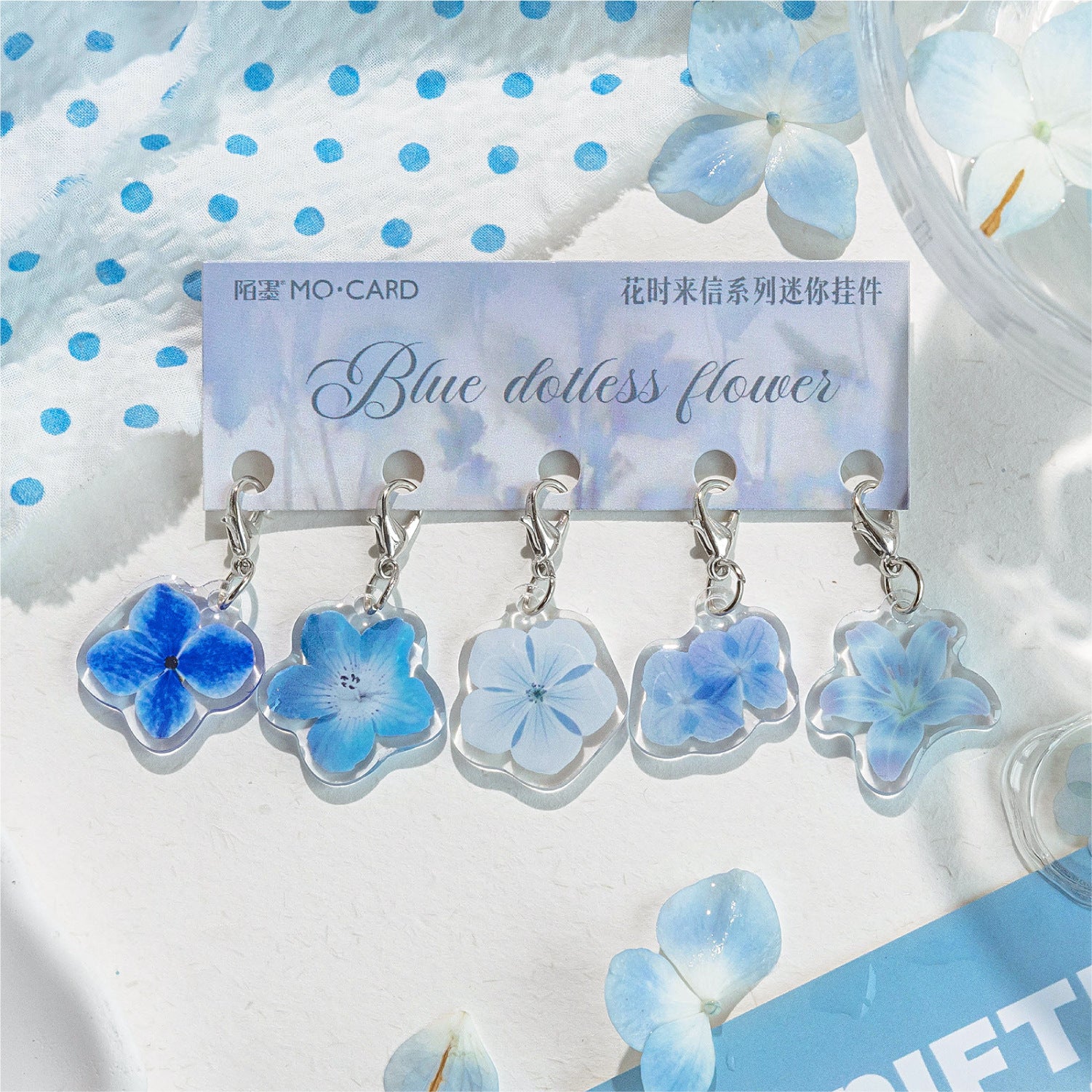 Flower Acrylic Mini Pendant 5 Pcs