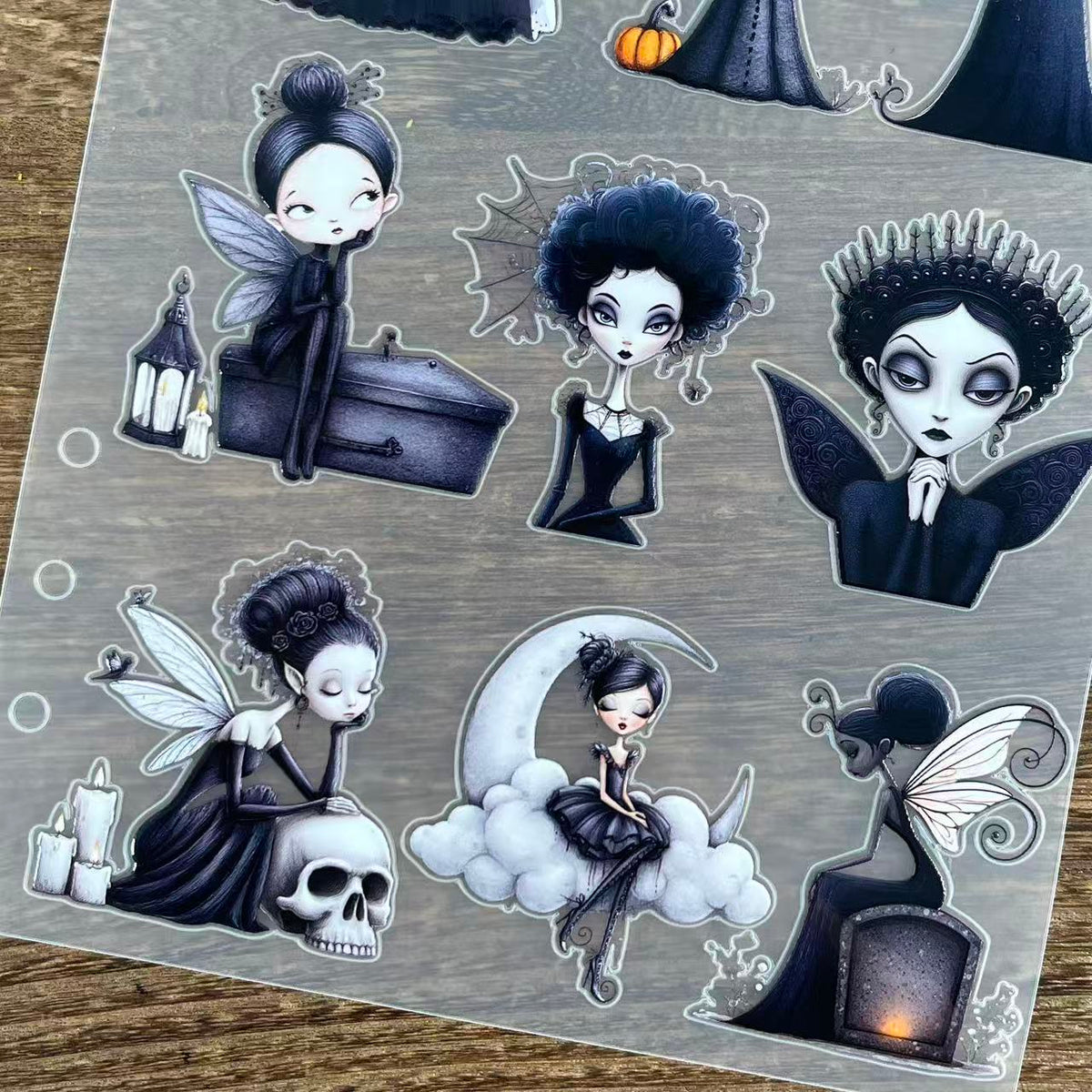 3D Black Halloween PET Sticker 1 Pcs