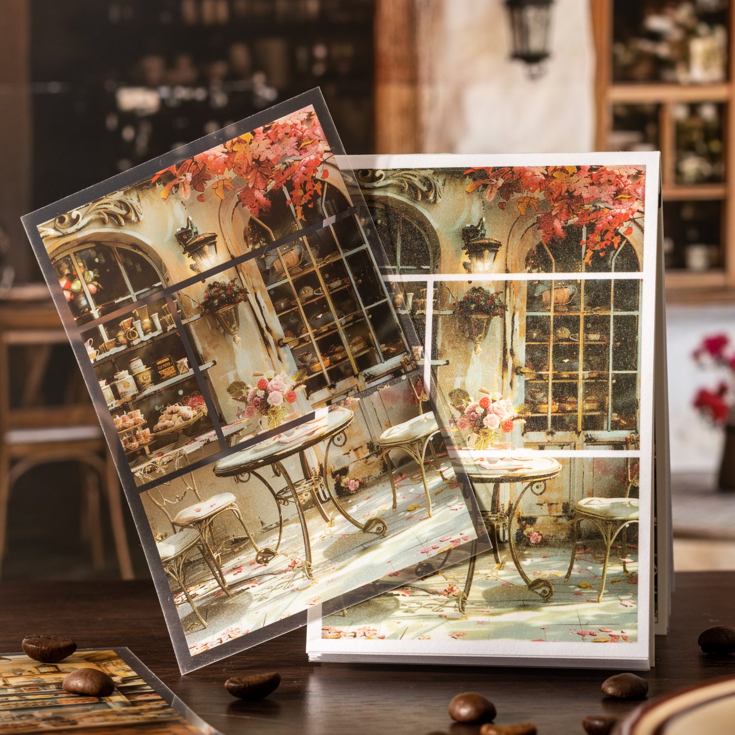 0517 Go to a Coffee place PET Sticker Book -30Pcs each pack