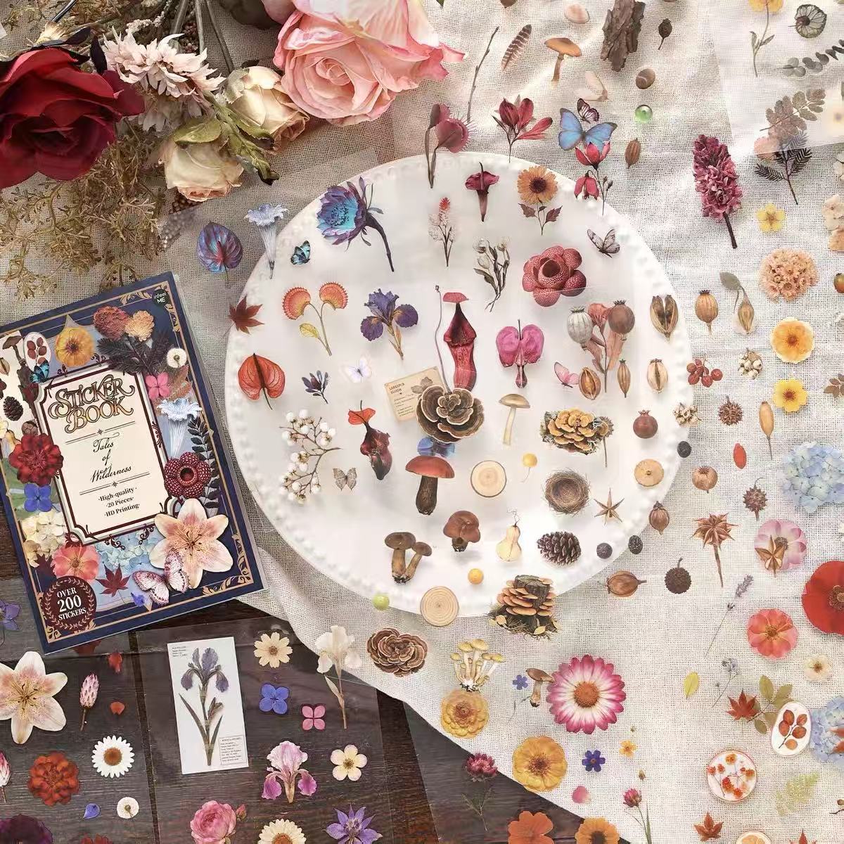 Vintage Catalog PET Sticker Book -20Pcs each pack