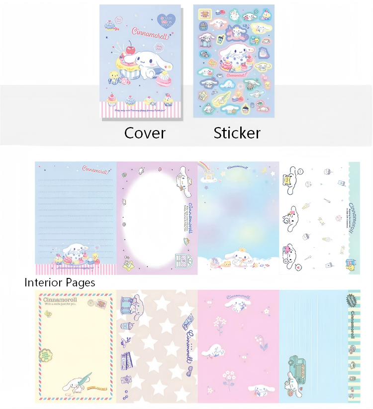 Cake Cinnamoroll Sticky Note Pad -128Pcs each pack
