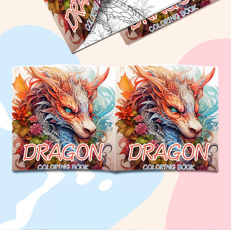 0522 Dragon coloring book