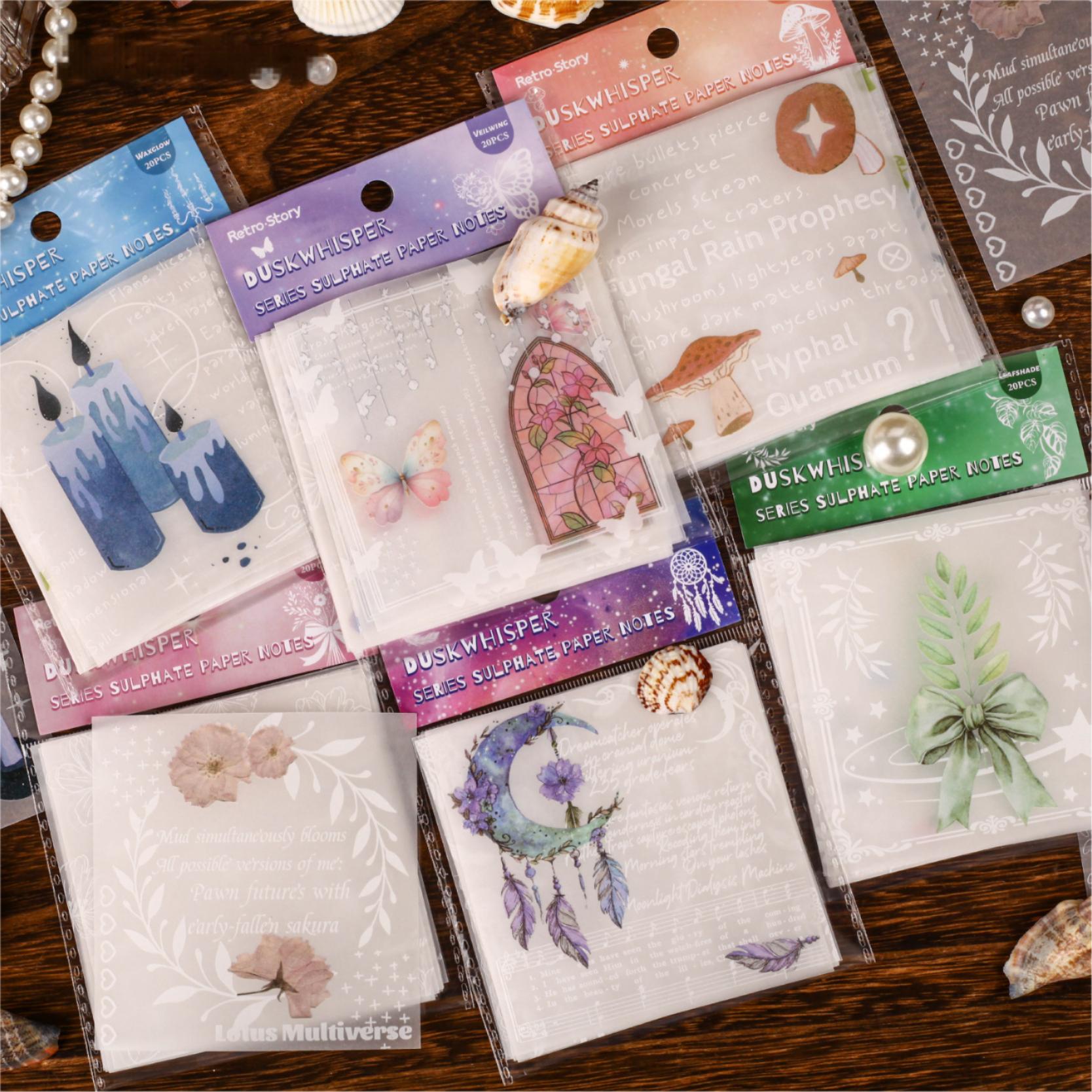 0530 Notes vellum paper -20Pcs each pack