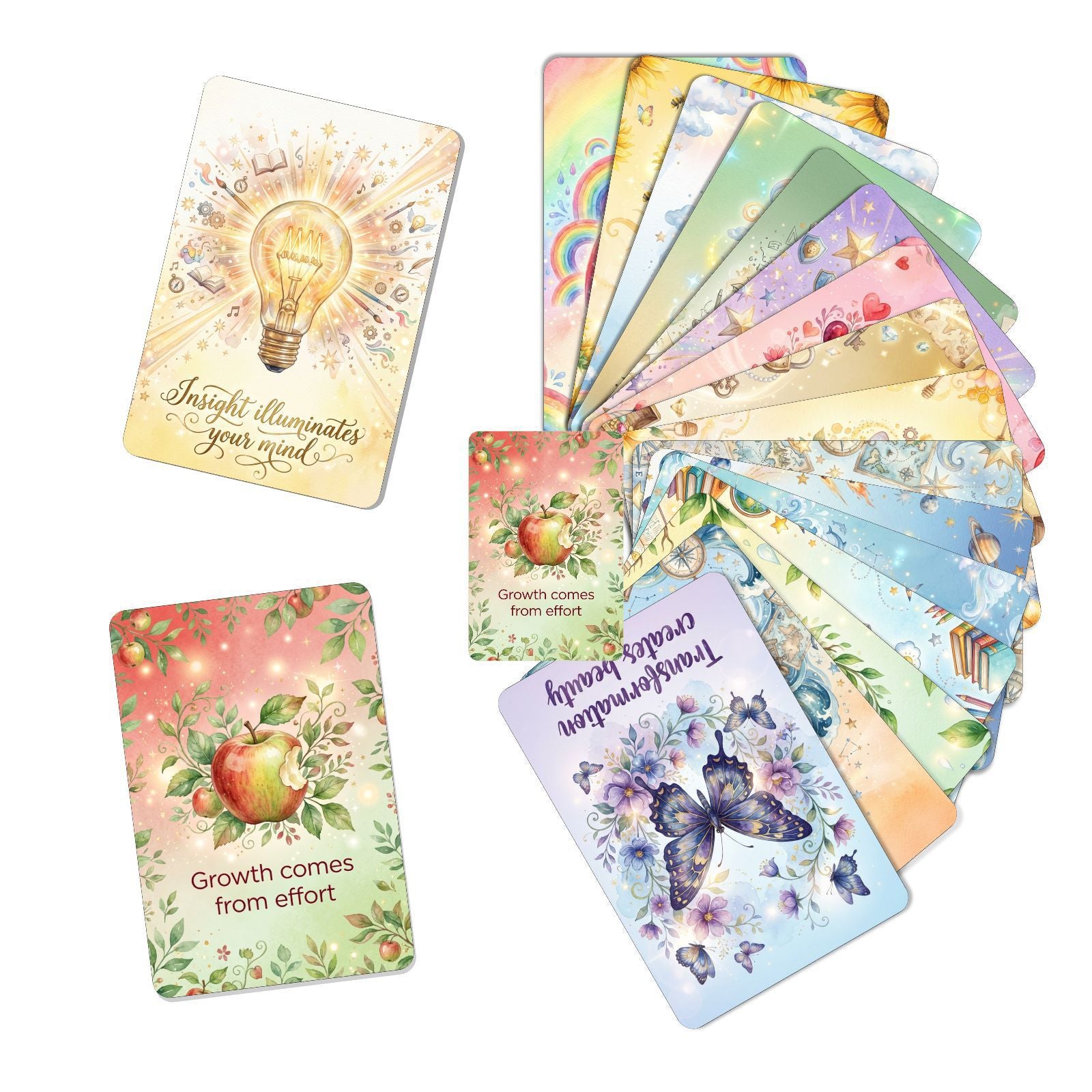 260522 Inspirational Text Cardstock 18pcs 2.36*3.5 inch