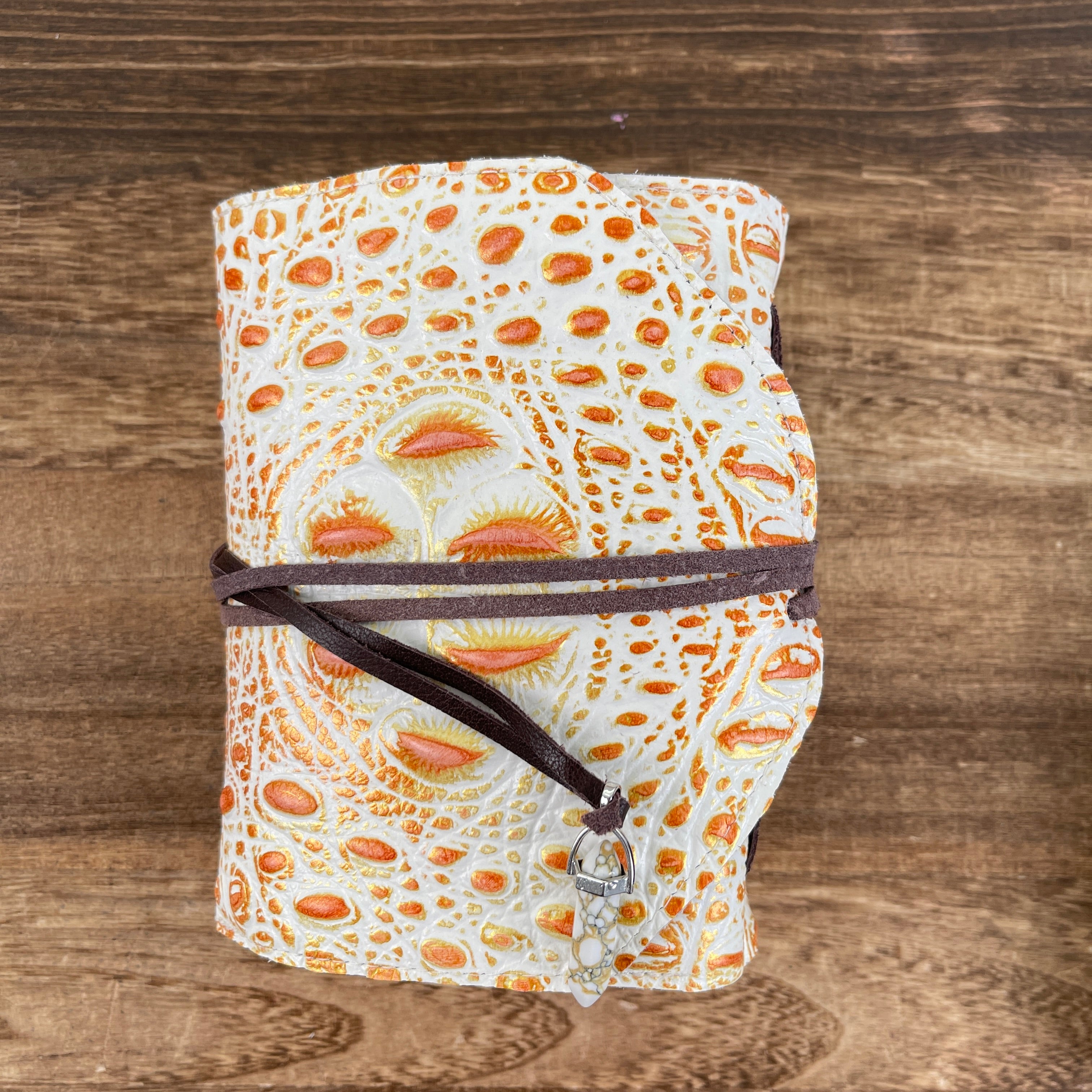 Handmade leather journal