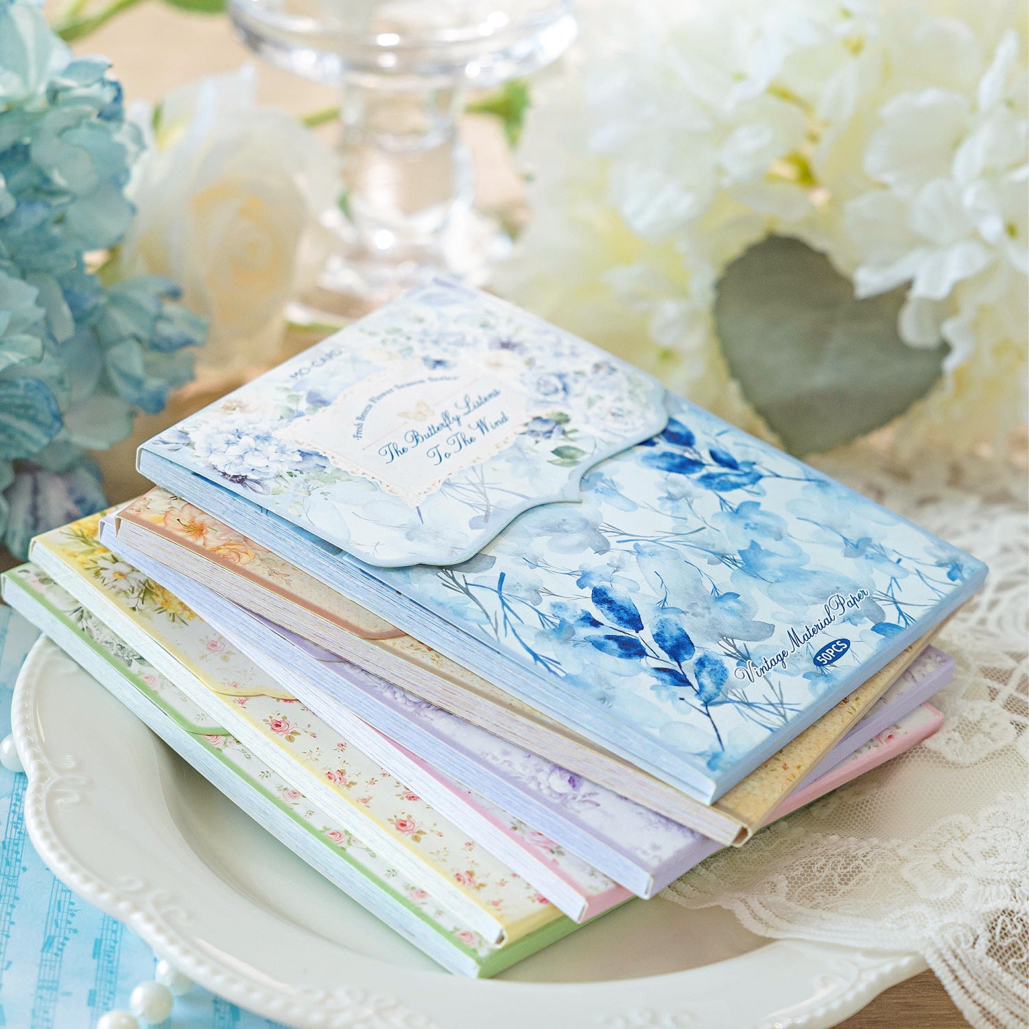 0405 Fresh Breeze Flower Season Series Paper -50Pcs each pack