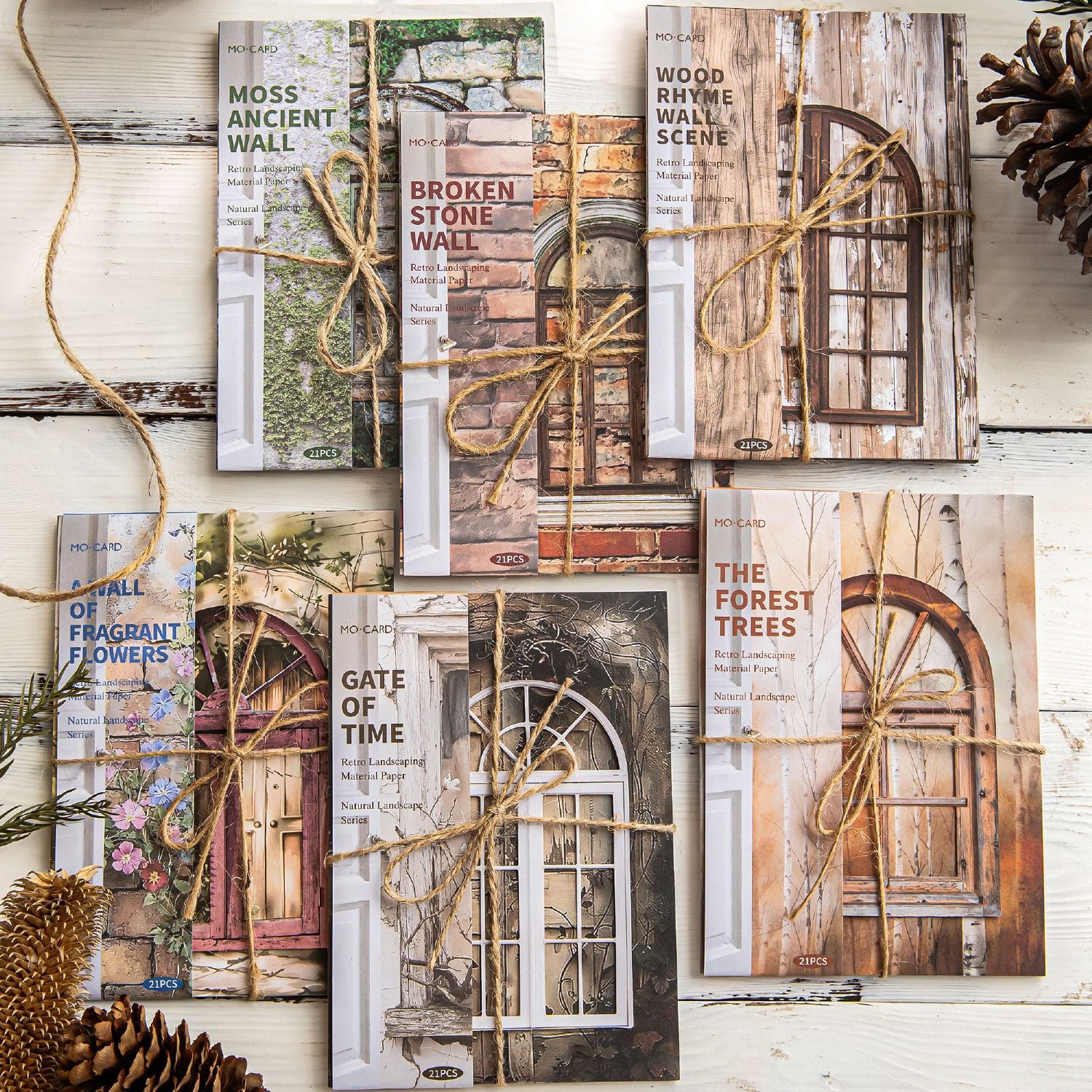 0524 Natural landscape Solid Paper -30Pcs each pack