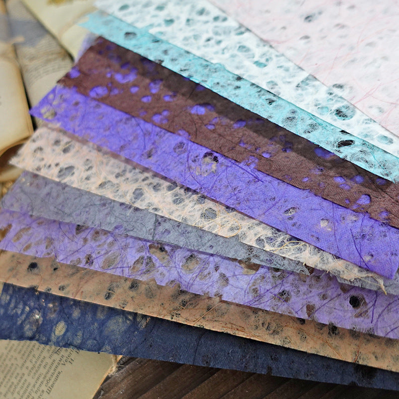A5 Skeletonized Color Drop Paper -10Pcs each pack