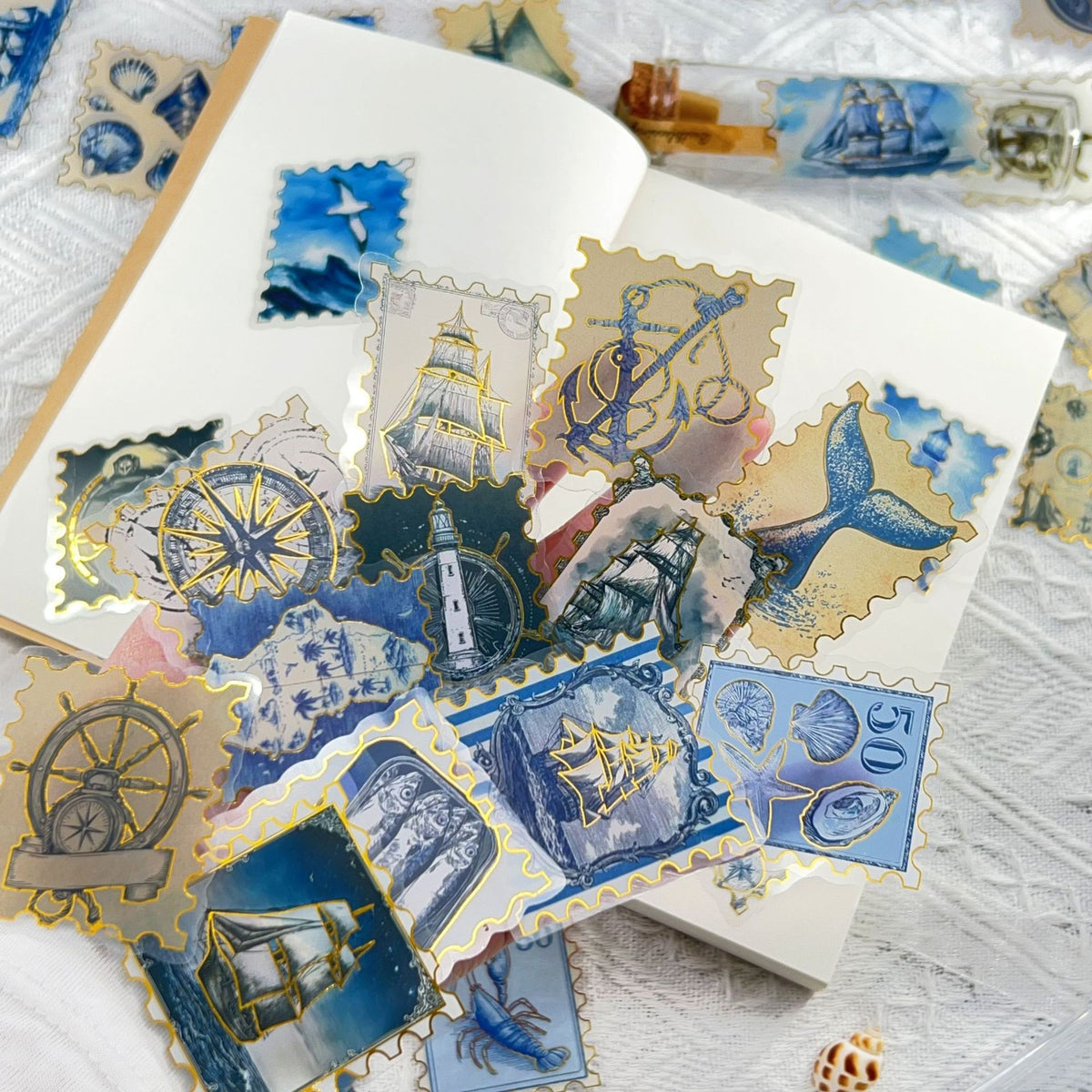 Stickers in journal