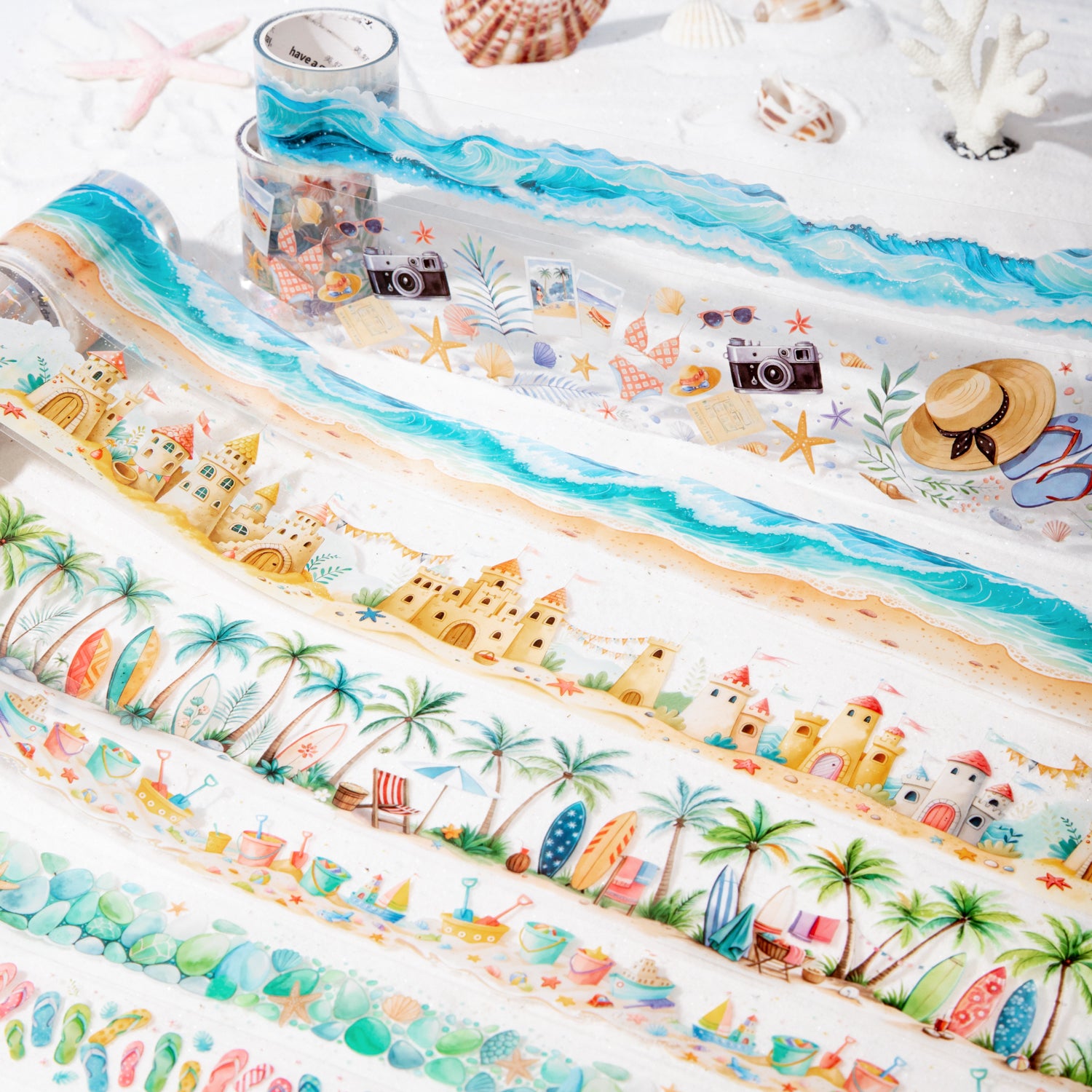 0708 The seaside in midsummer PET tape -3CM/5CM*2M