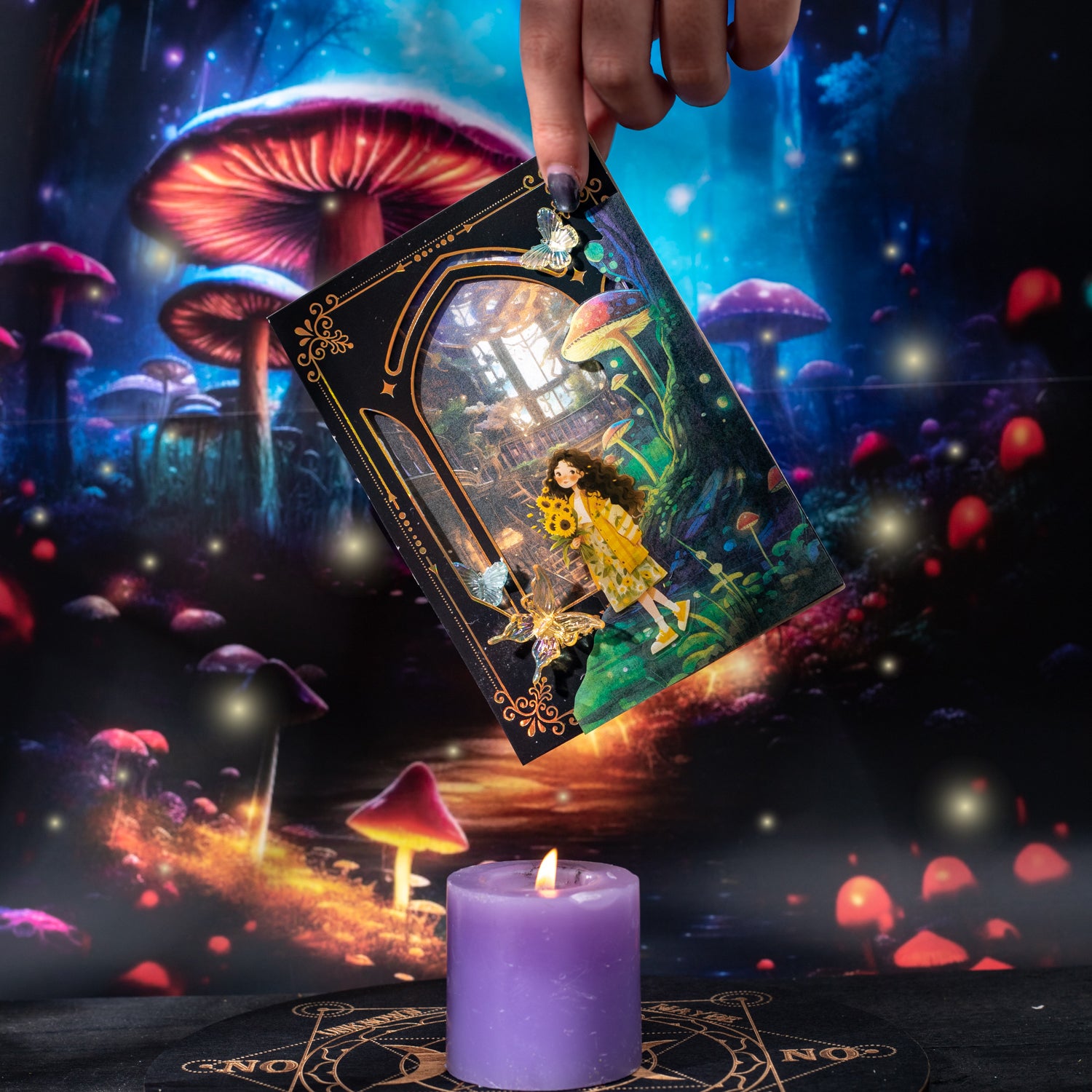 0521 Twilight forest Washi Sticker -10Pcs each pack