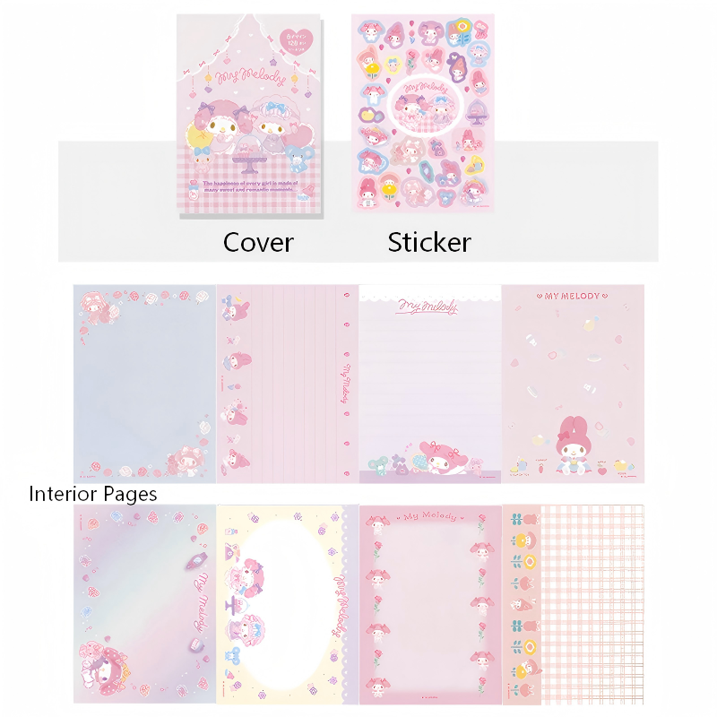 My Melody Sticky Note Pad -128Pcs each pack