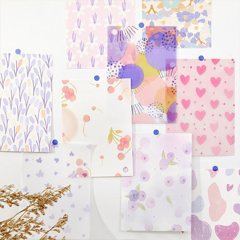 0510 Cream Letter Series Material Paper -30Pcs each pack