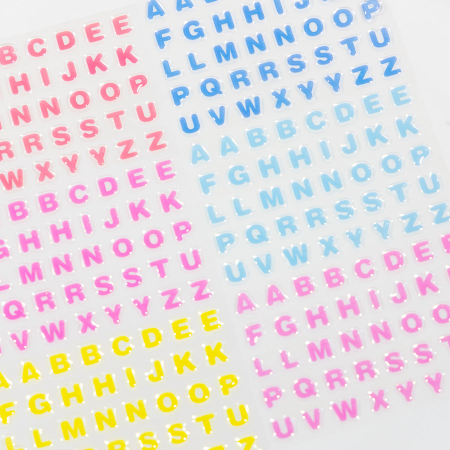 0813 Crystal letters Sticker -1Pcs each pack