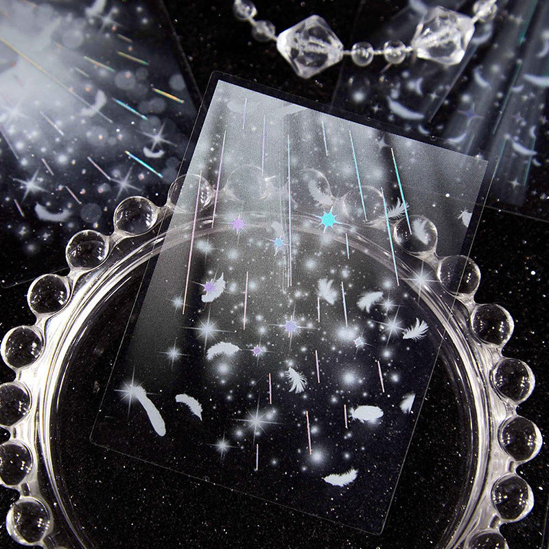 0721 The moment of light falling PET sticker -20Pcs each pack