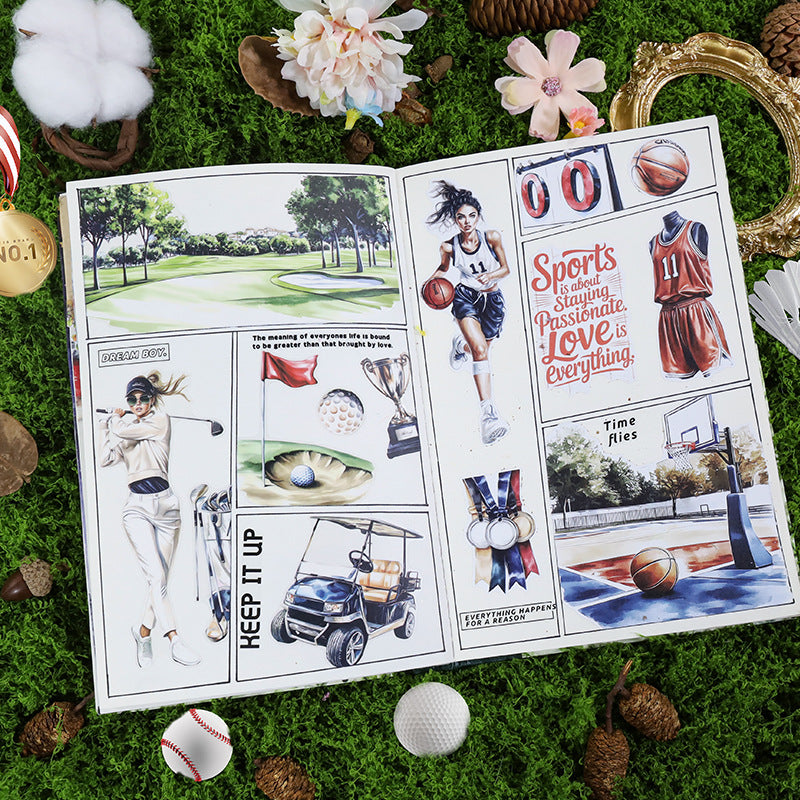 S-561- Sports girl Sticker Book -20Pcs each pack