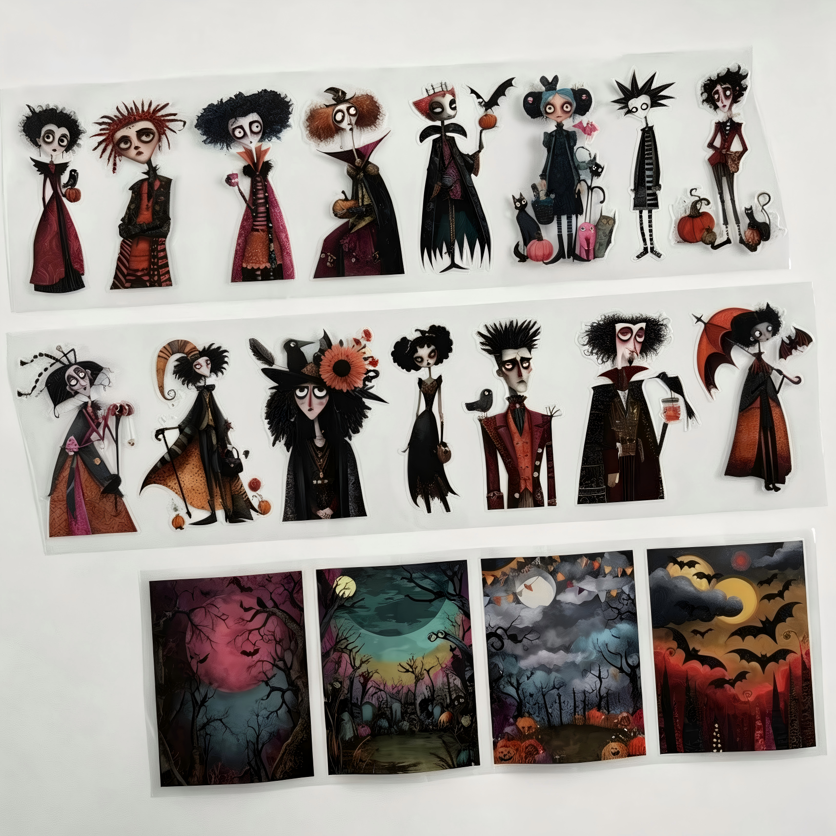 Whimsical Halloween Pre cut PET Tape (10cm Width)