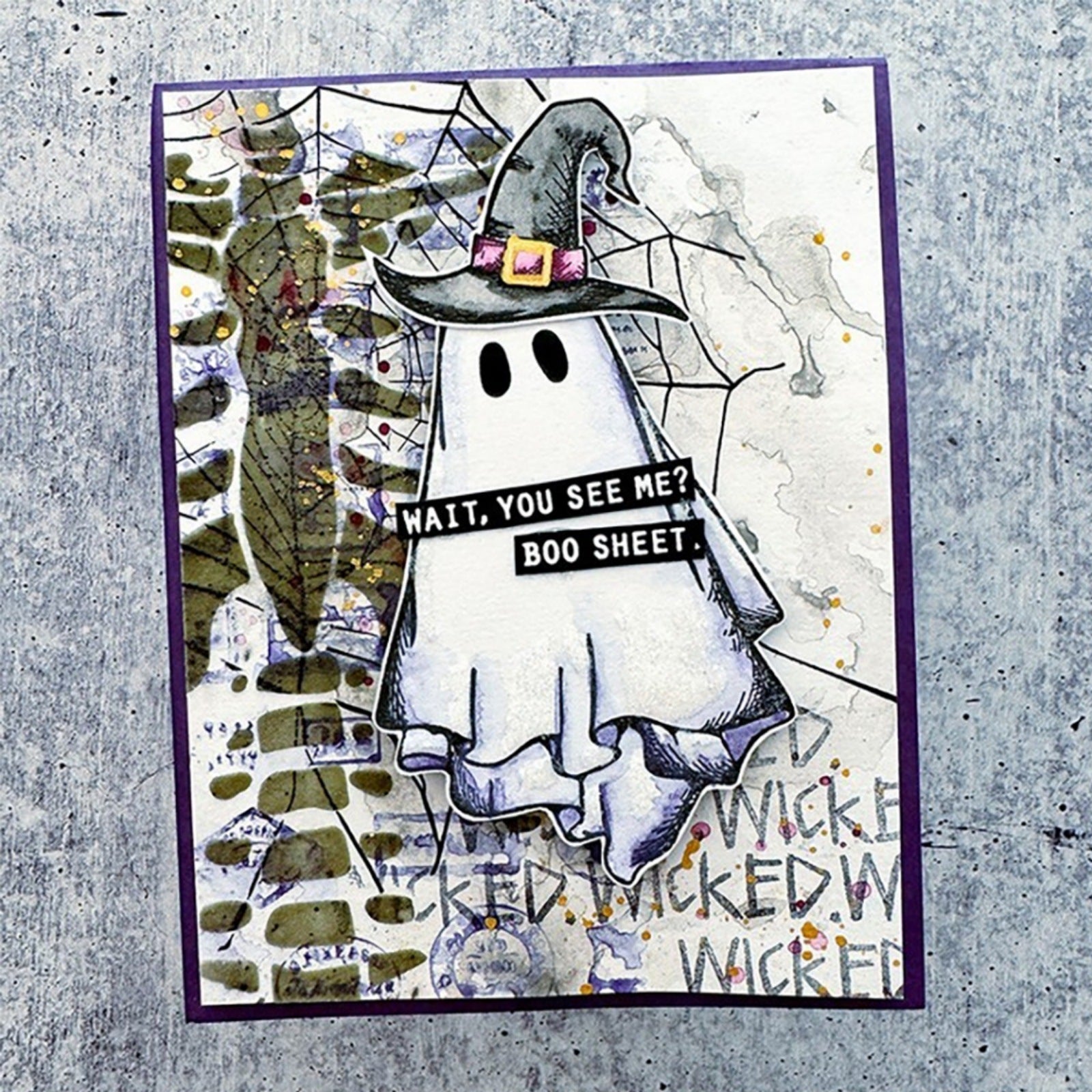 Ghost Spider Web Stamp