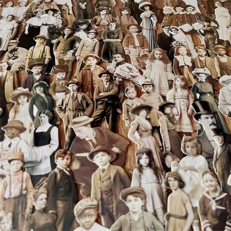 Vintage Characters Cardstock -83Pcs each pack