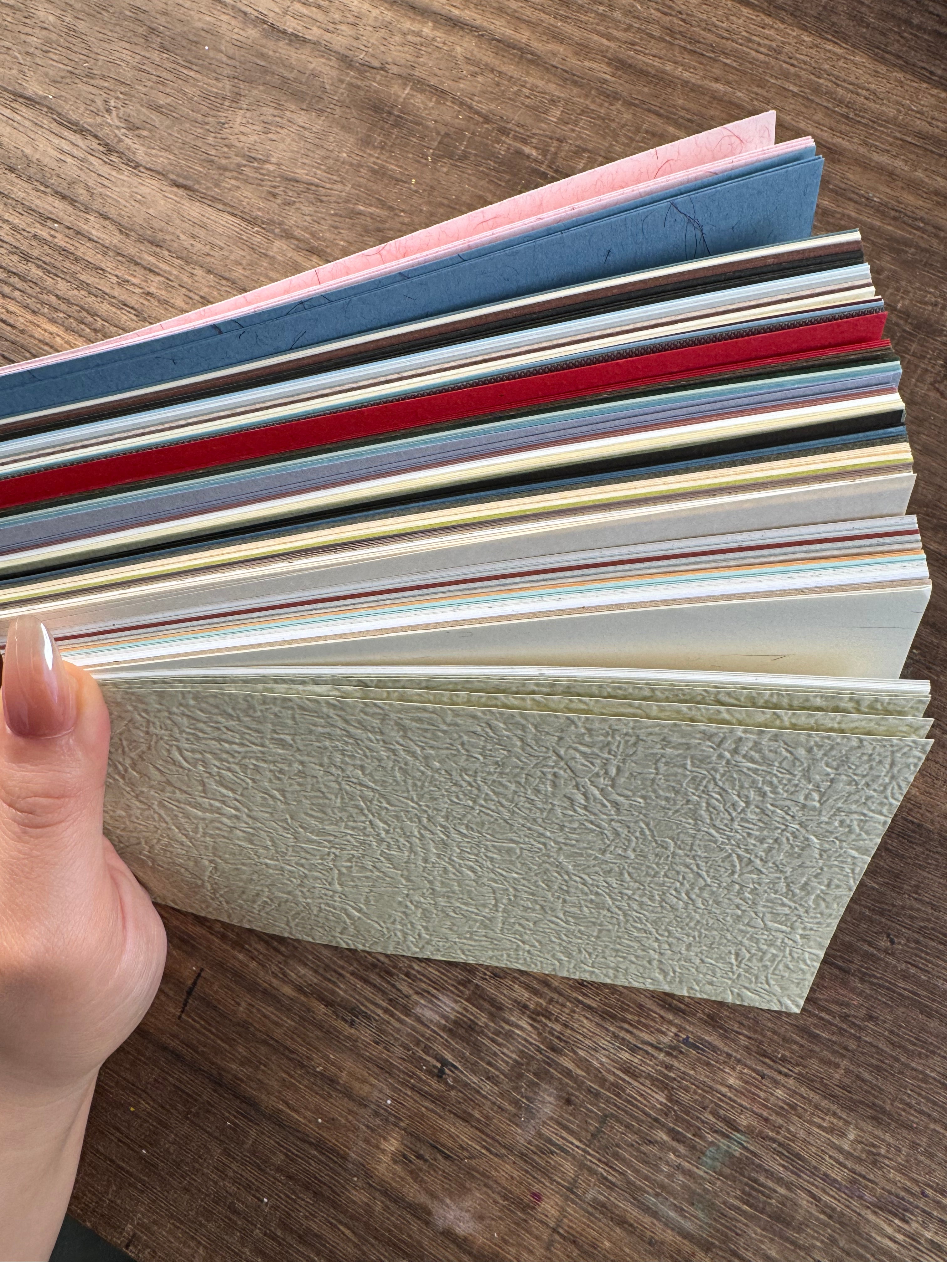 0703 A6 mixed textures paper