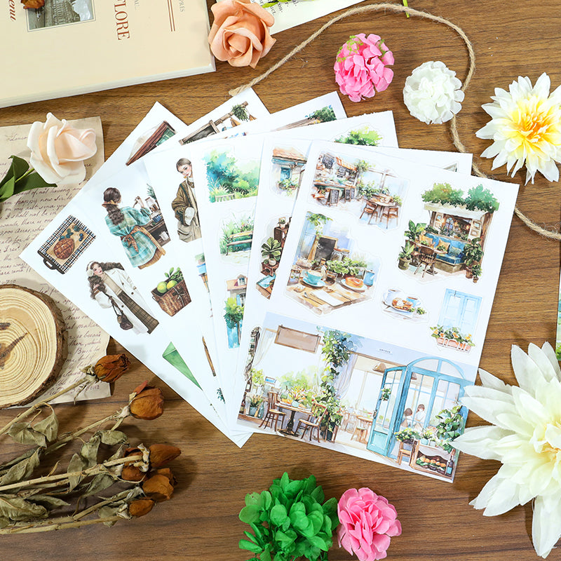 Nestled in Brown Sticker book -20Pcs each pack
