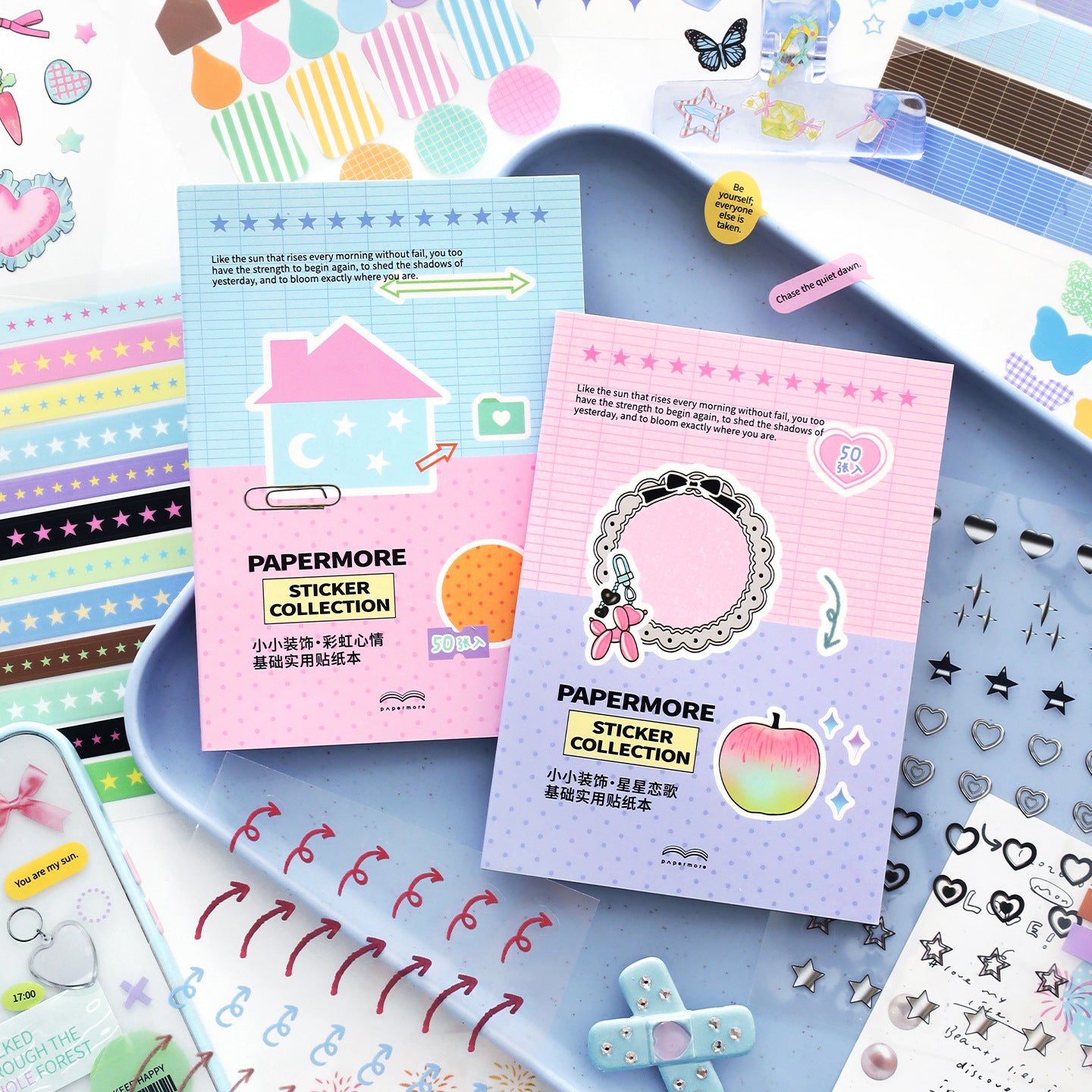 Decorative Basics PET Sticker Book -50Pcs each pack