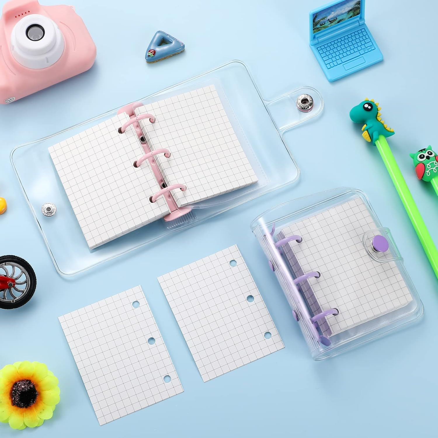 0613 3 Ring clear binder notebook