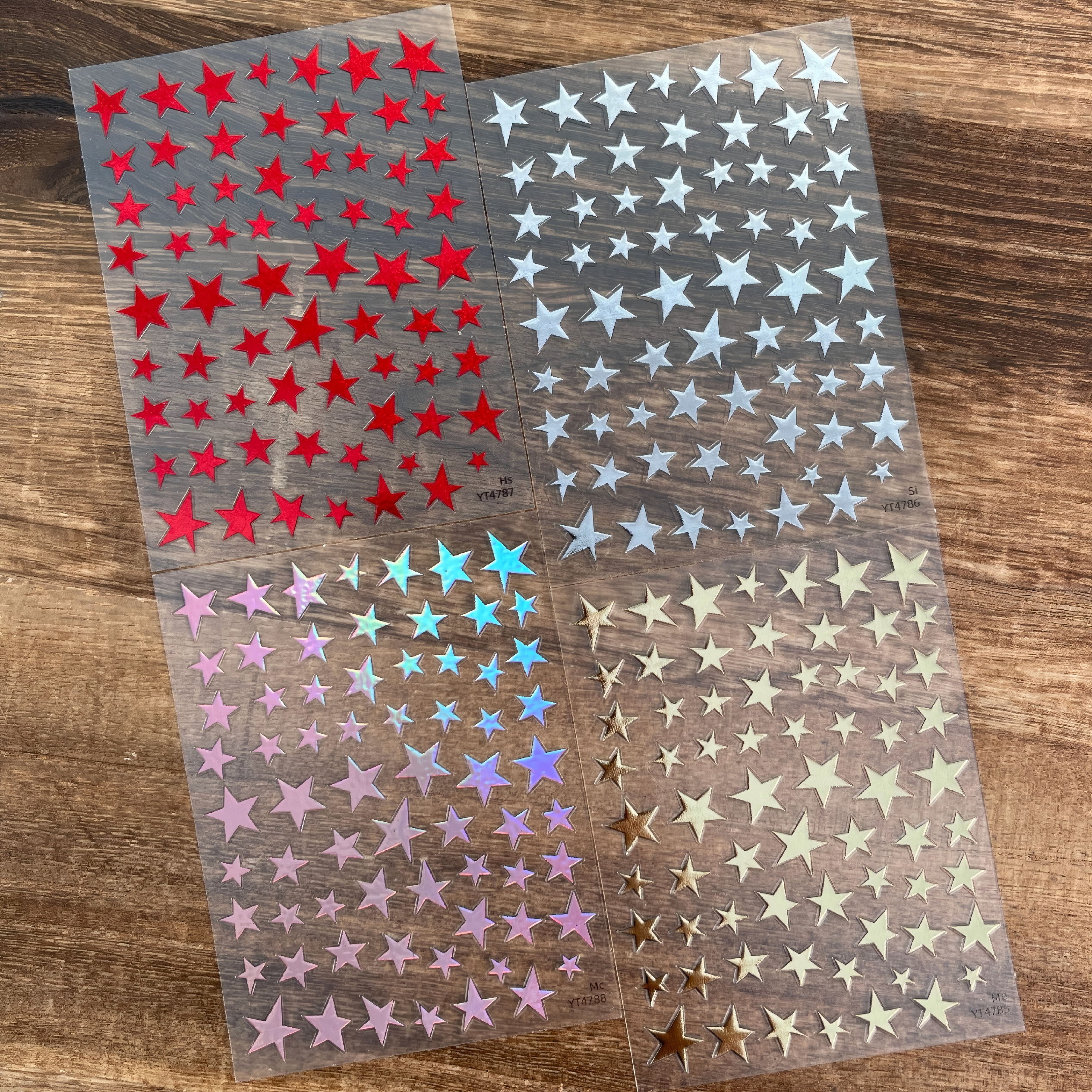 M298- Five-pointed star Mini sticker 1 Pcs