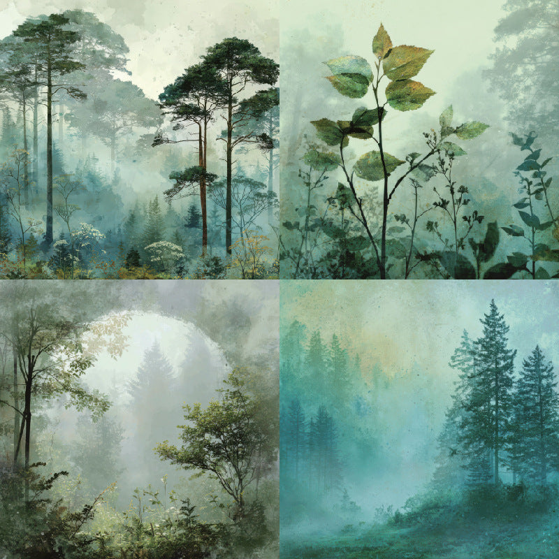260306 Forest Background Paper 22041A -24Pcs each pack