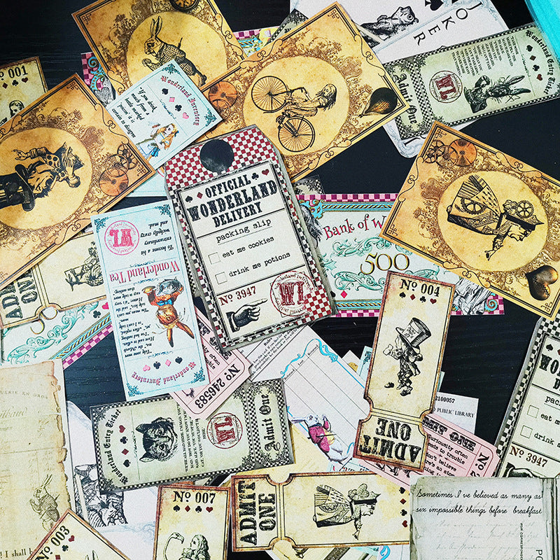 1104 Alice in wonderland theme Sticker pack