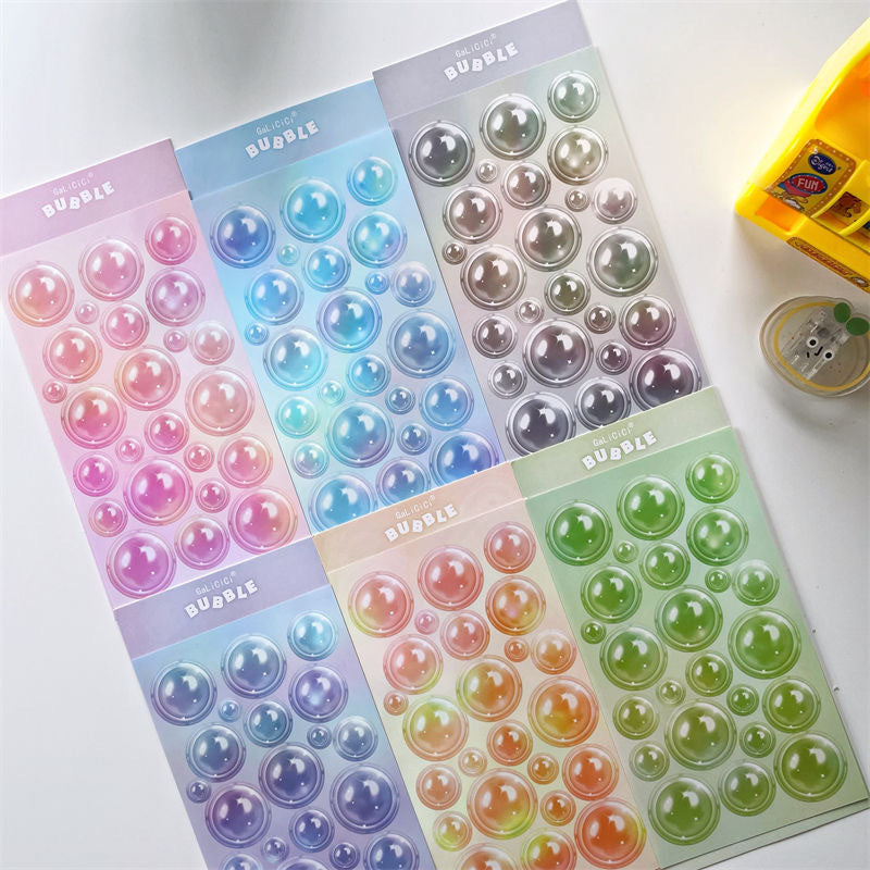 0919 Bubbles Sticker -1Pcs each pack