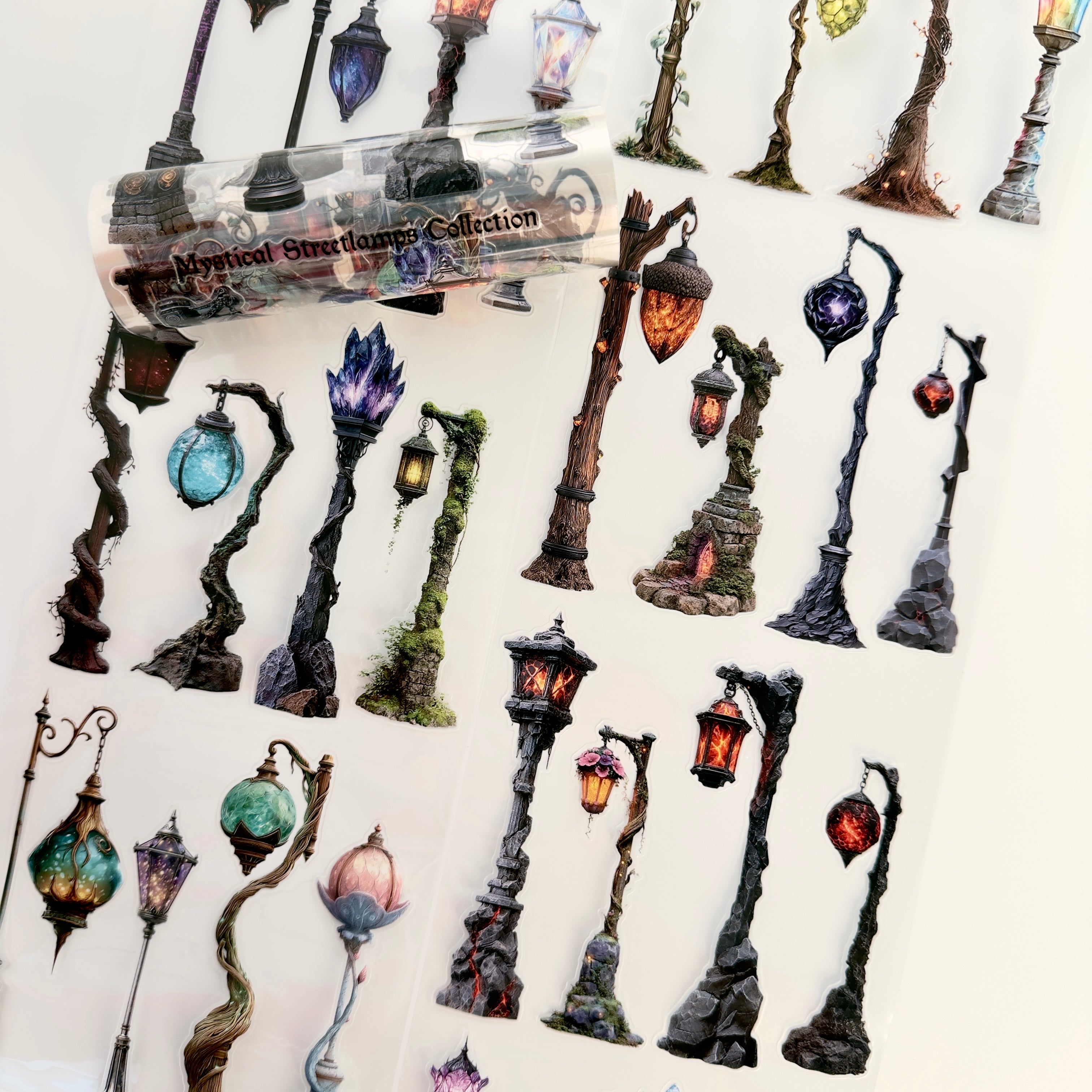 Mystical Streetlamps Collection Pre cut PET Tape (12cm x 2m)