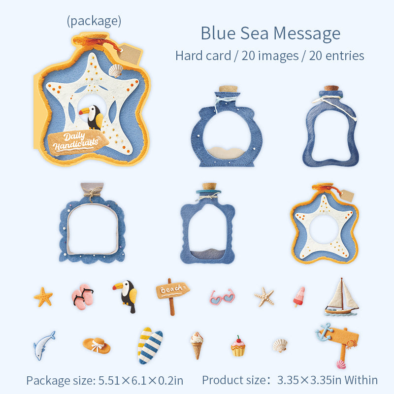 Daily Handcraft cardstock Sticker -20Pcs each pack