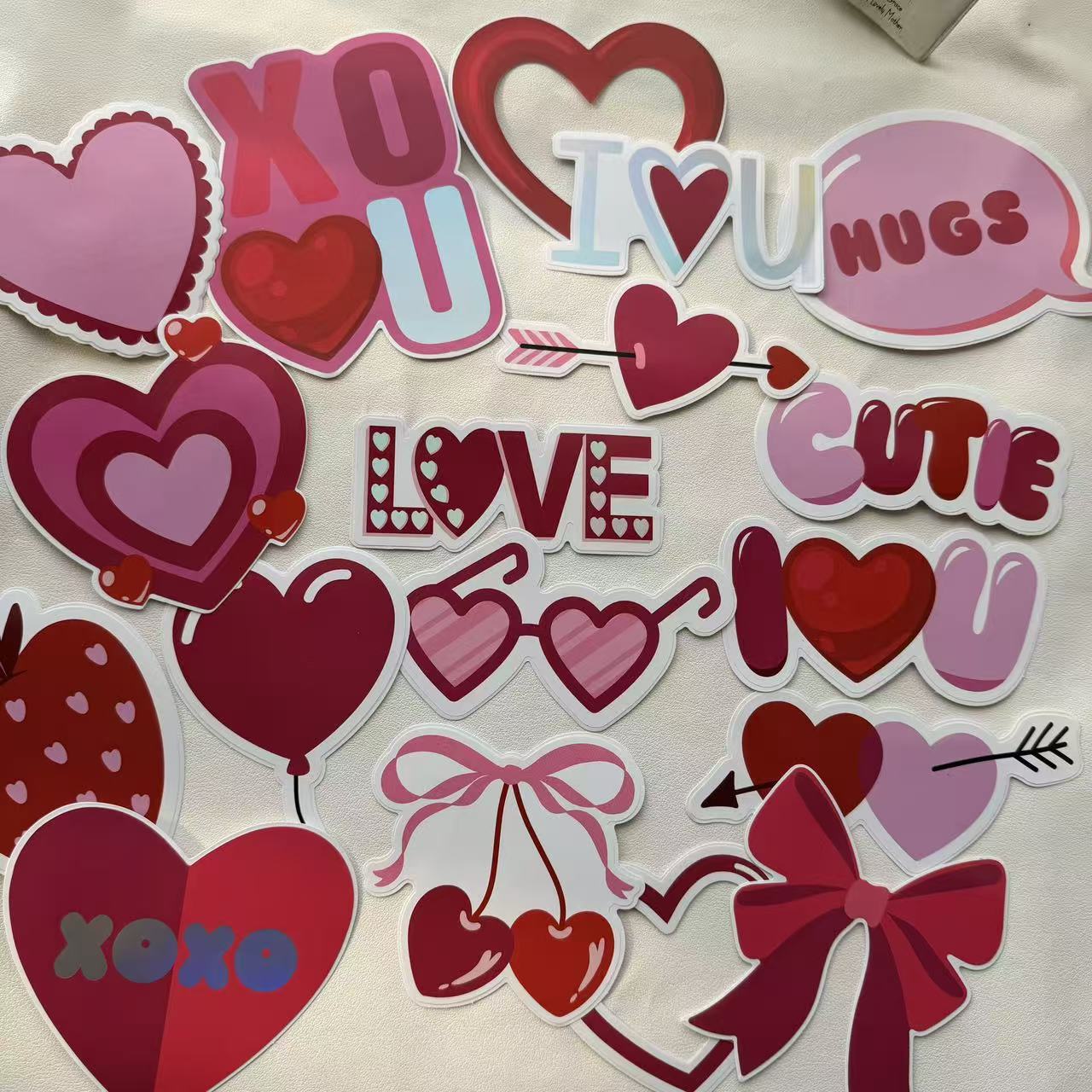 Valentine solid sticker -18Pcs each pack