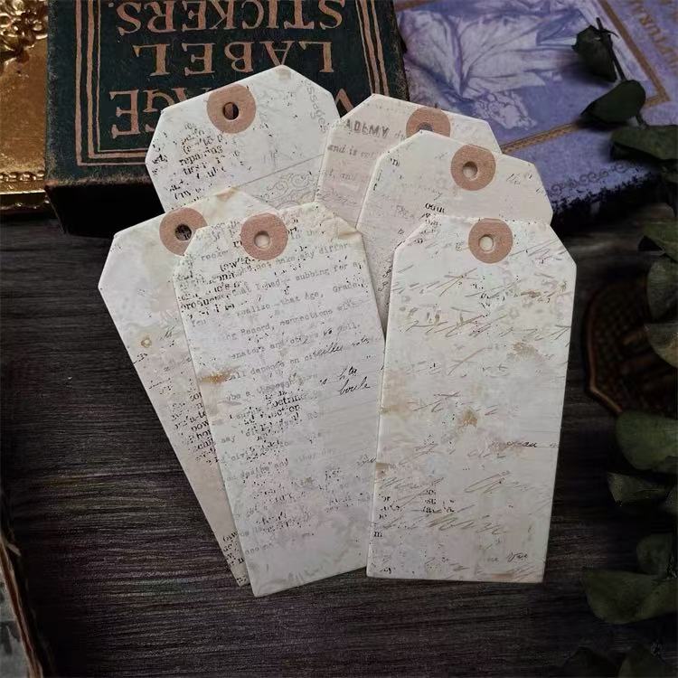Vintage English Cardstock -6Pcs each pack