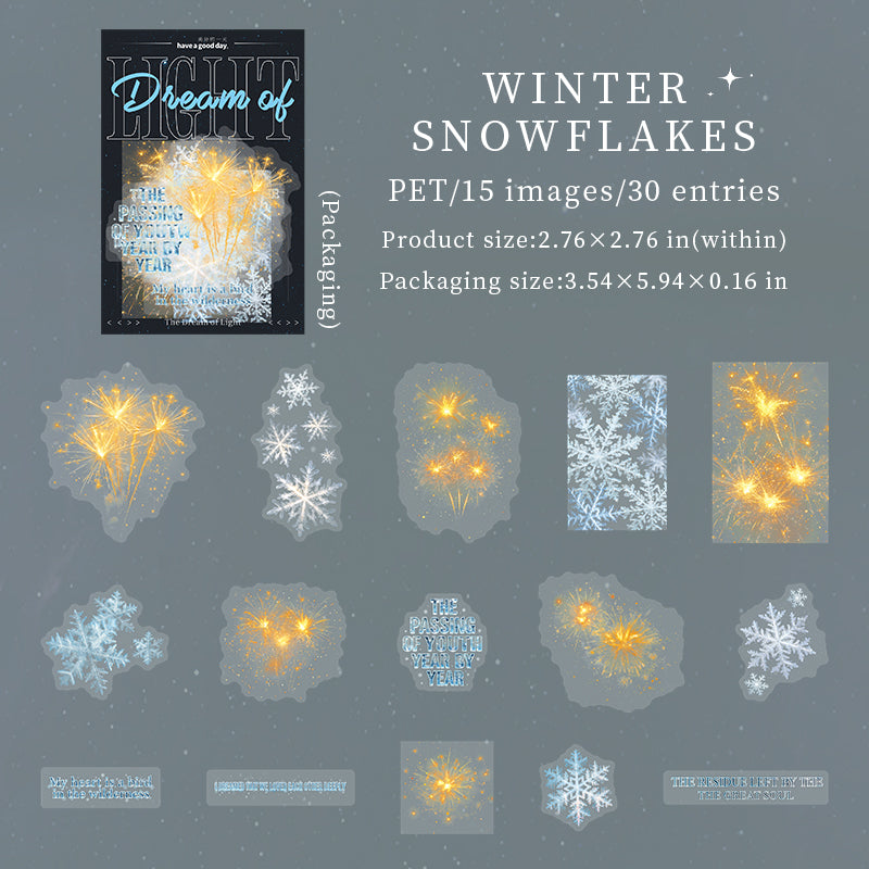 Winter Snowflakes design overview