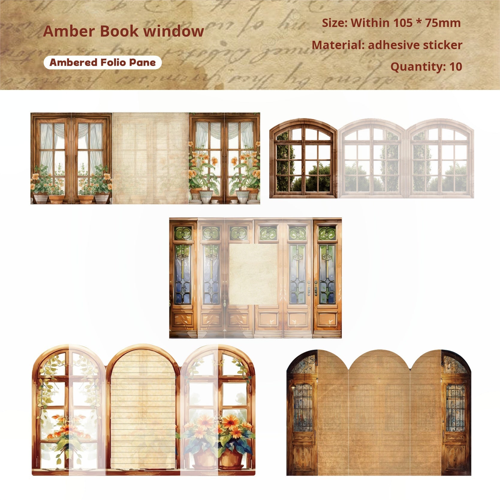 Window of time sticker -10Pcs each pack