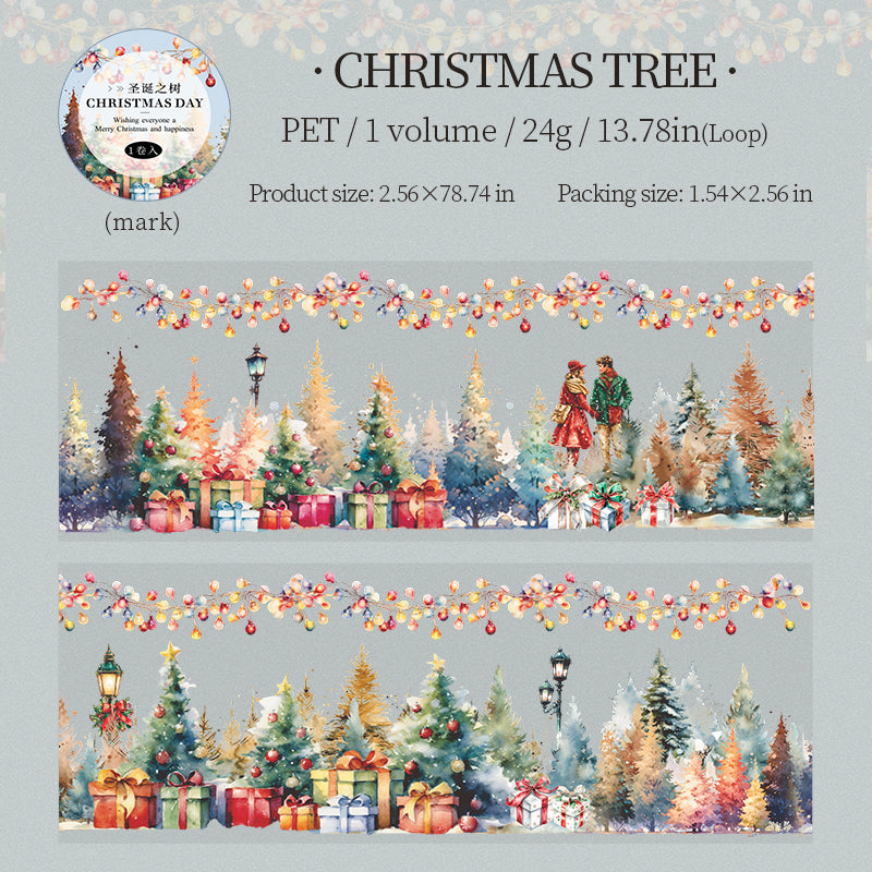 Christmas PET tape -6.5CM*2M