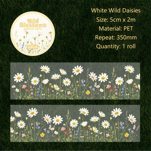 White Wild Daisies design