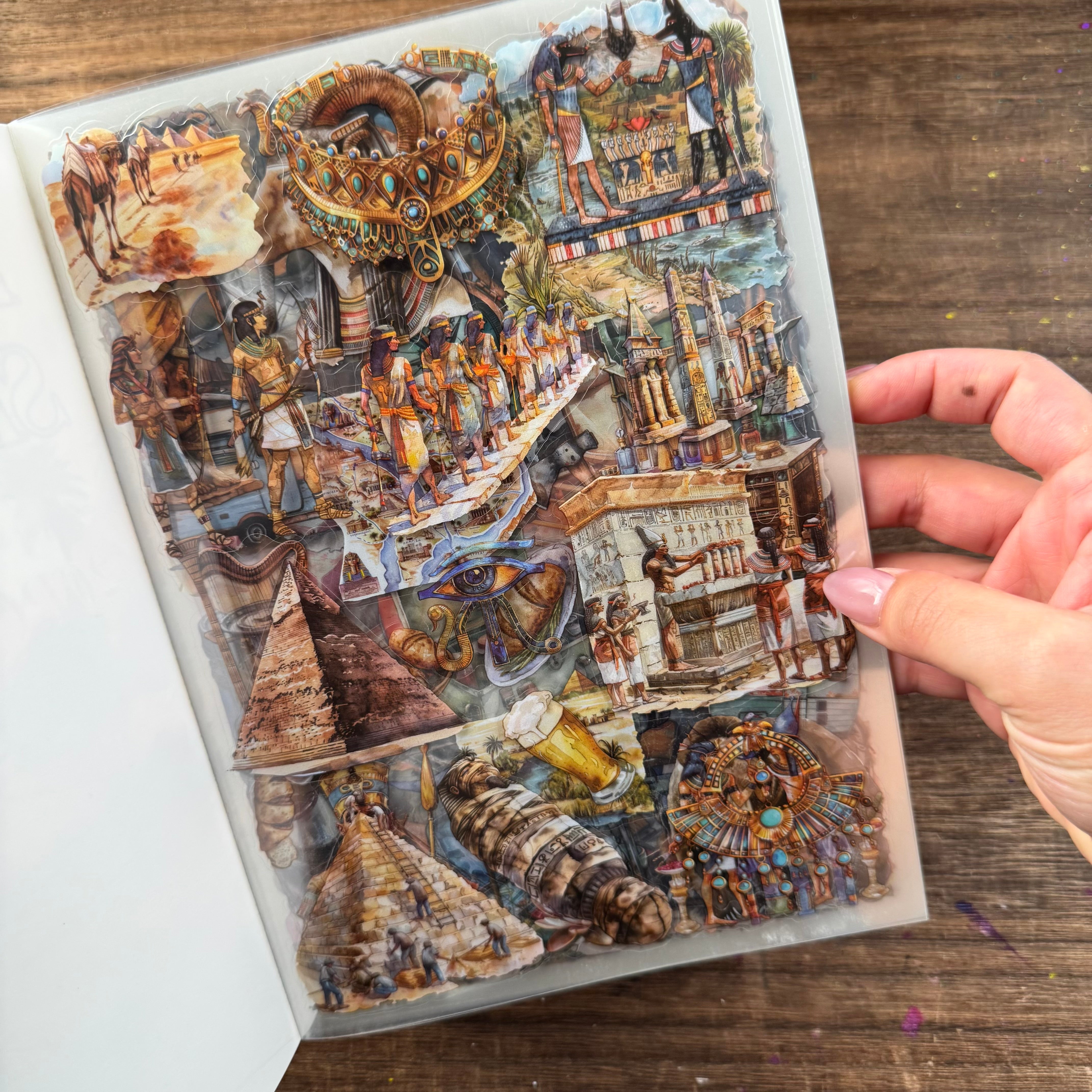 Desert secrets sticker book PET+washi