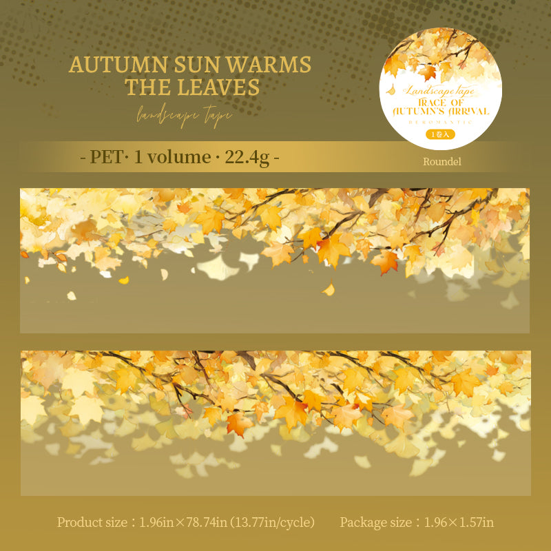 Autumn leaves PET tape -5cm*2m