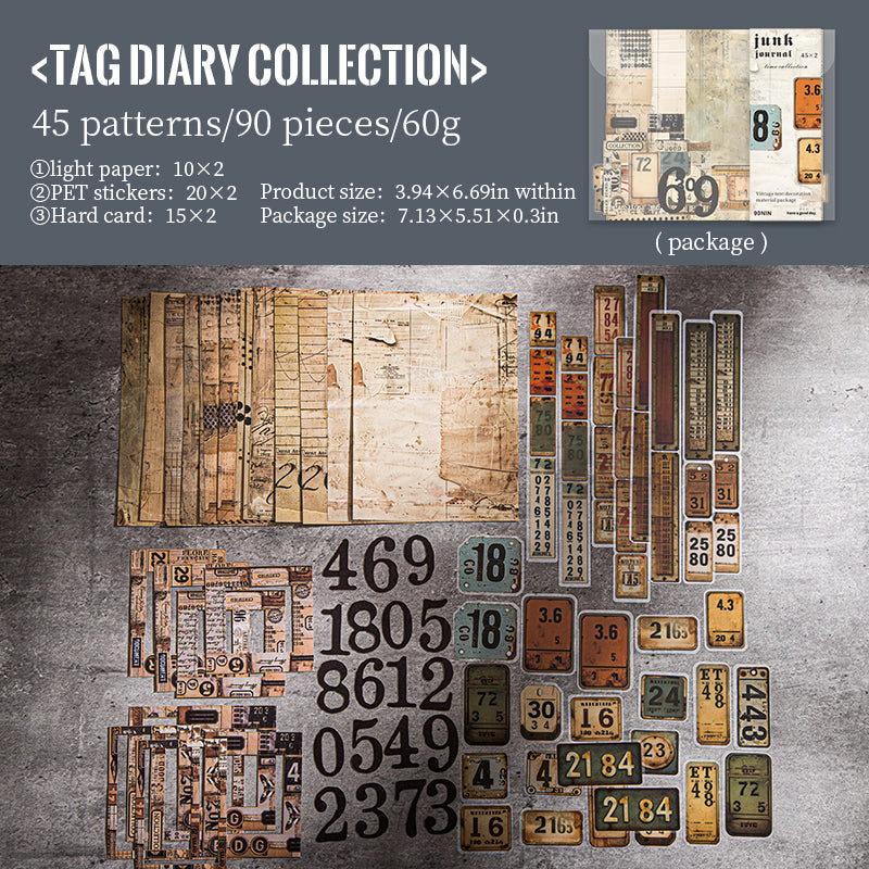 0327 Time Favorite Series Paper -90Pcs each pack