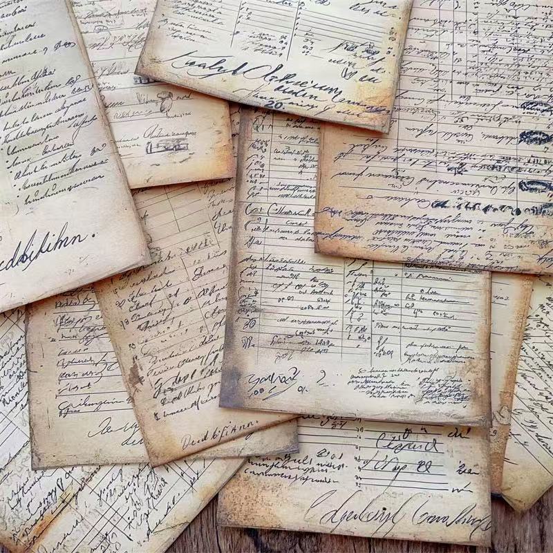 1108 Handmade Vintage Pattern Paper -20Pcs each pack