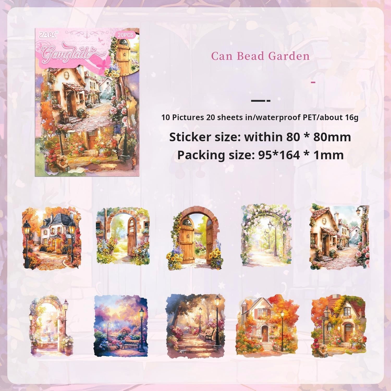 Magical Journey PET sticker -20Pcs each pack