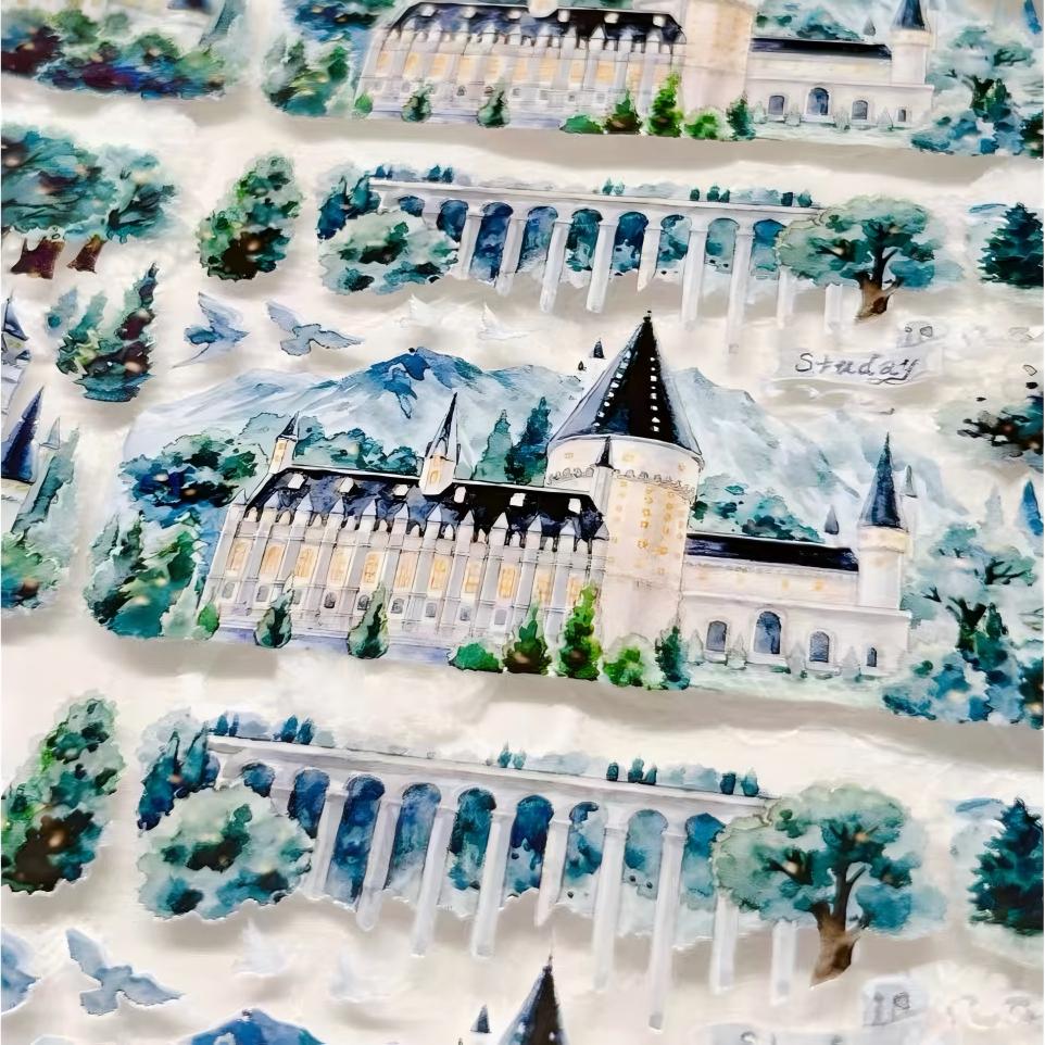Night Firefly Castle PET Tape (7.5 x 125 cm) 1 loop