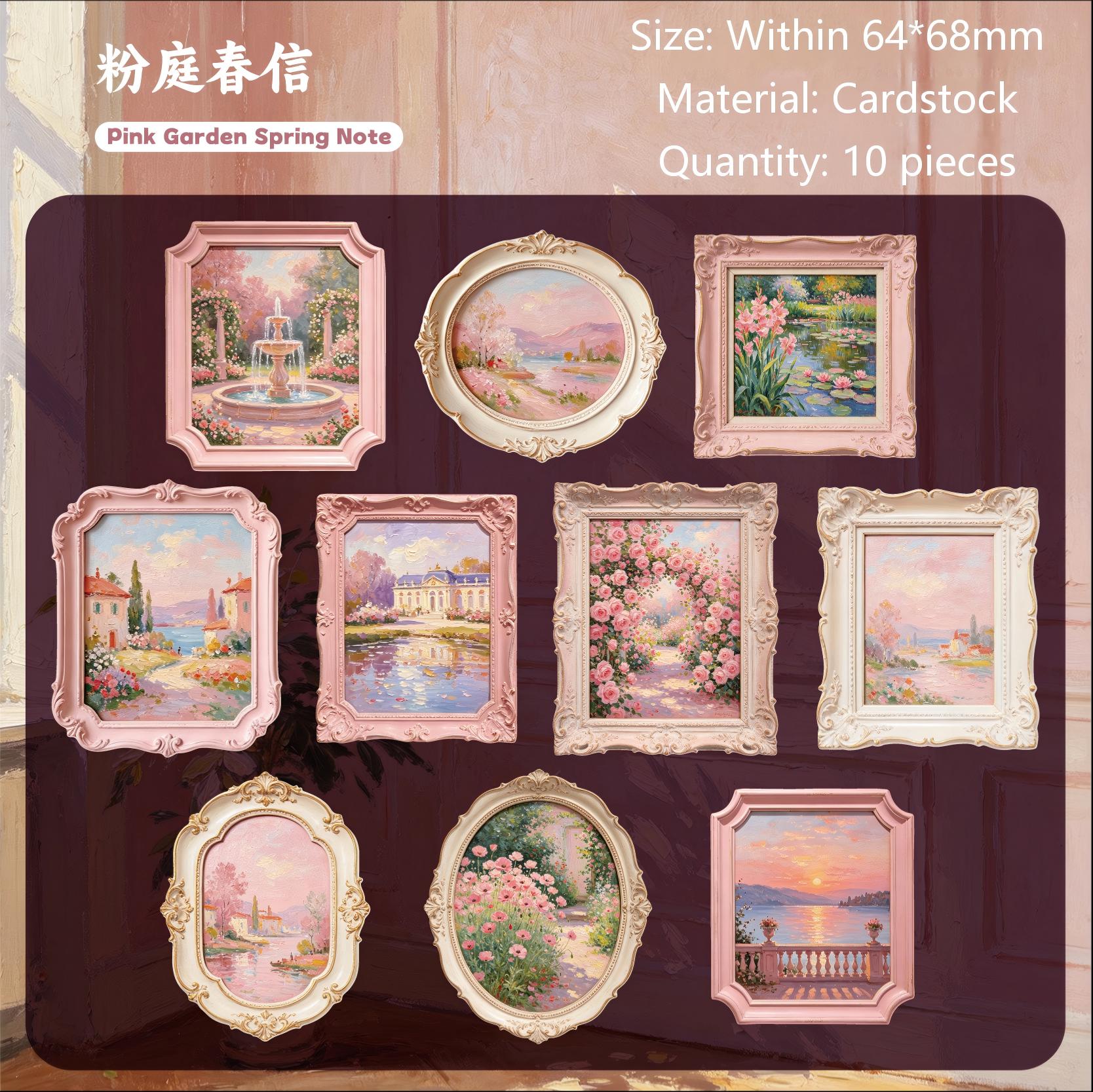 Vintage Time Gilded Art Box Cardstock Stickers -10Pcs each pack