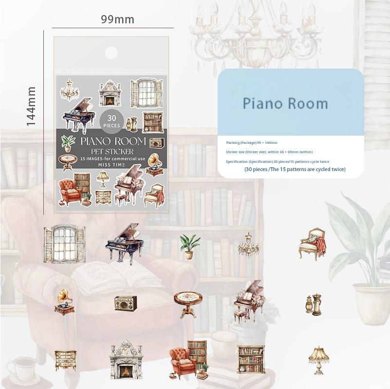 Corner of time PET sticker -30Pcs each pack