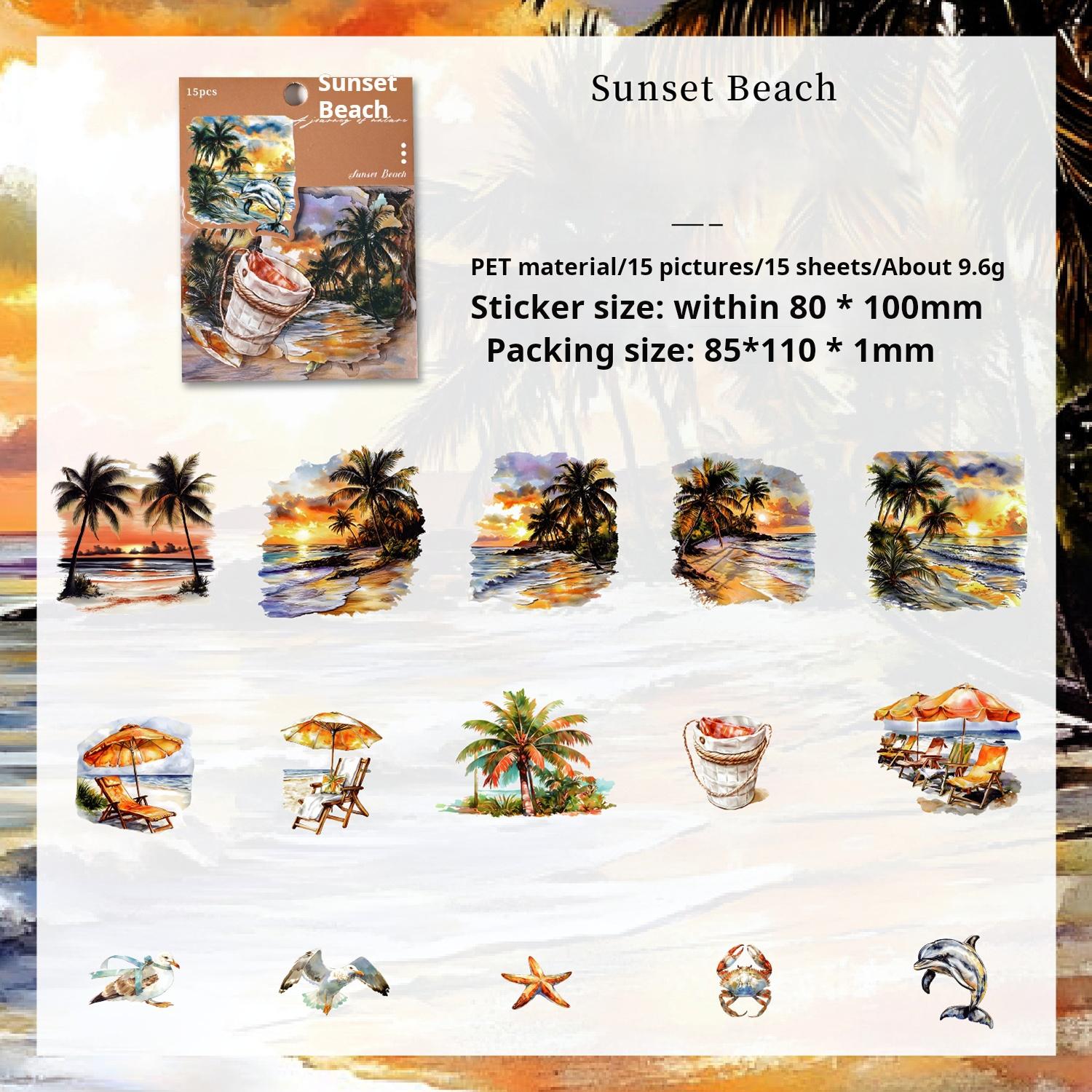 Nature trip PET Sticker -15Pcs each pack