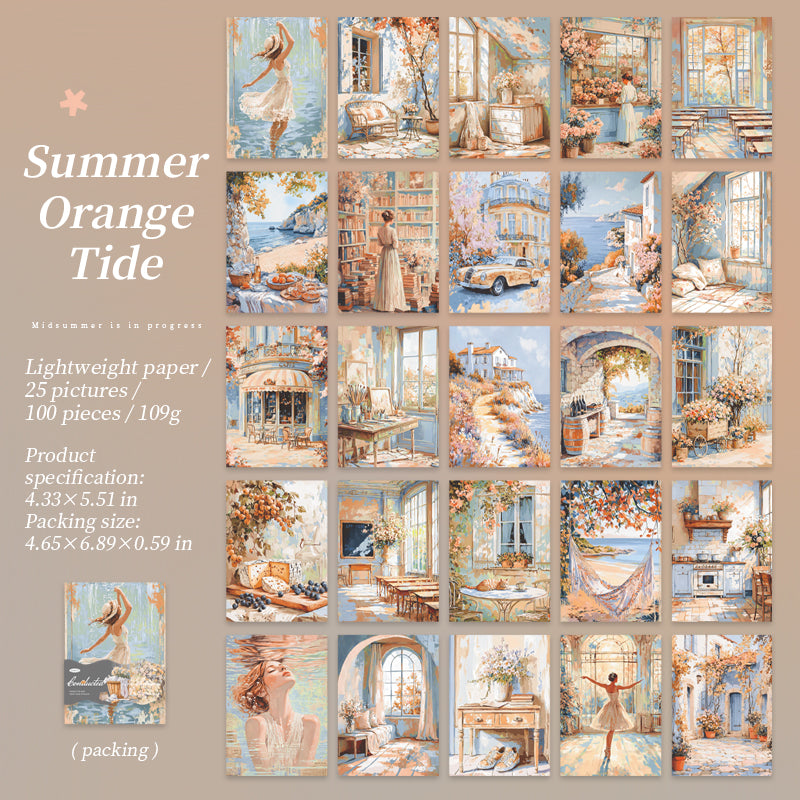 Midsummer paper -100Pcs each pack
